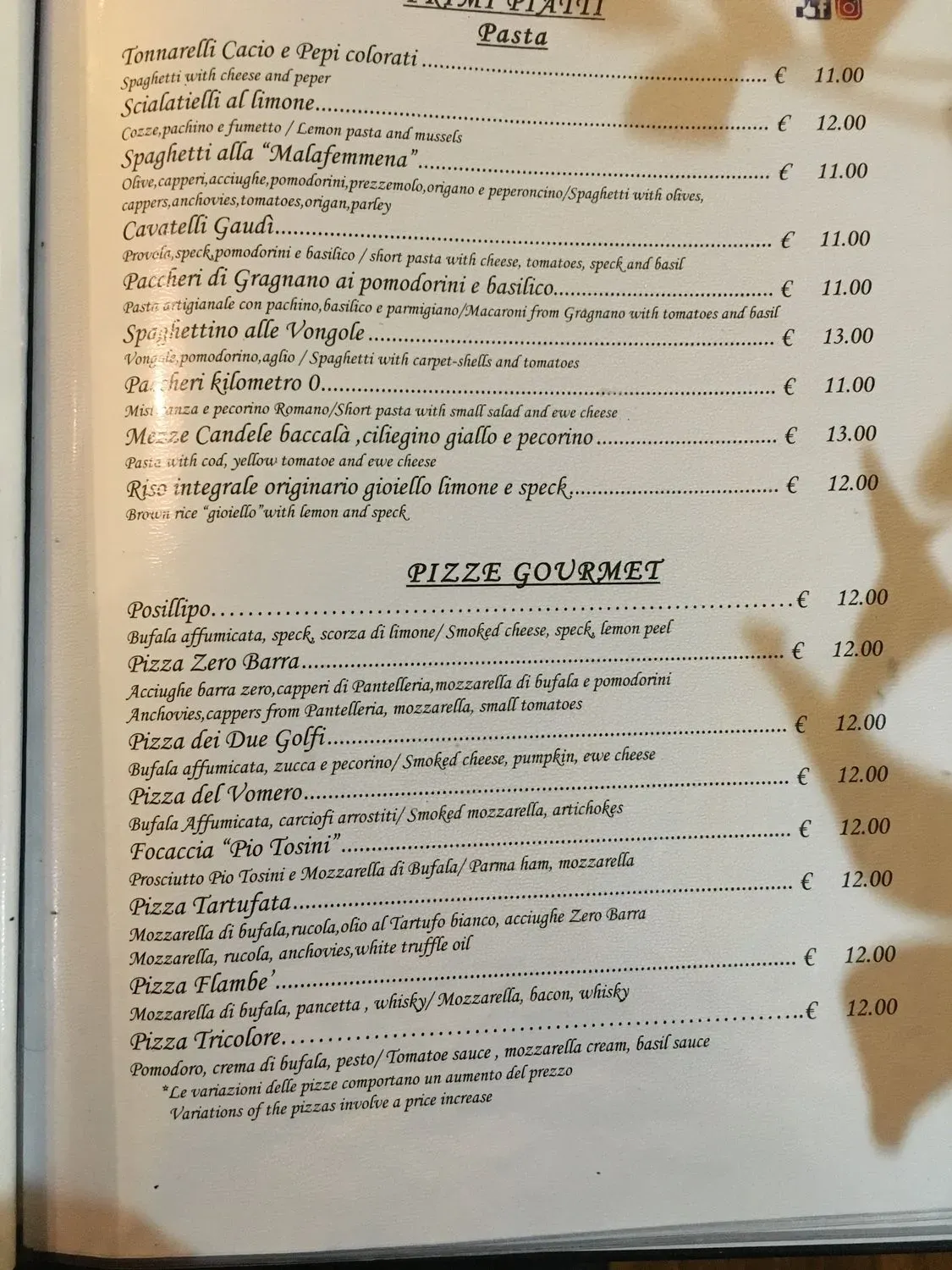 Menu 1