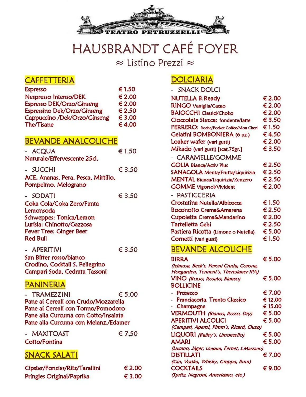 Menu 2