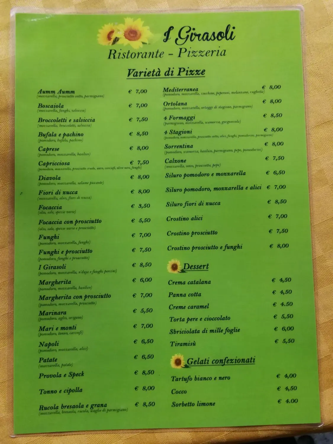 Menu 1