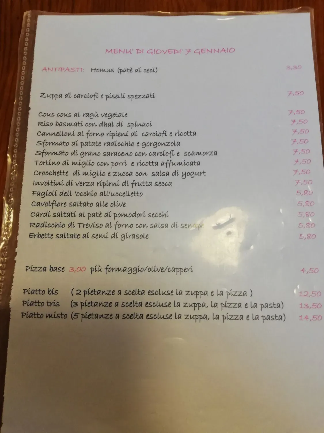 Menu 3