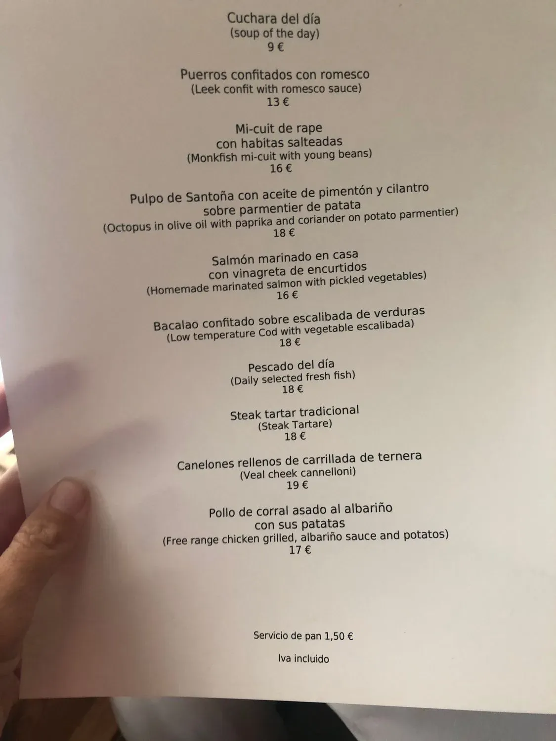 Menu 1