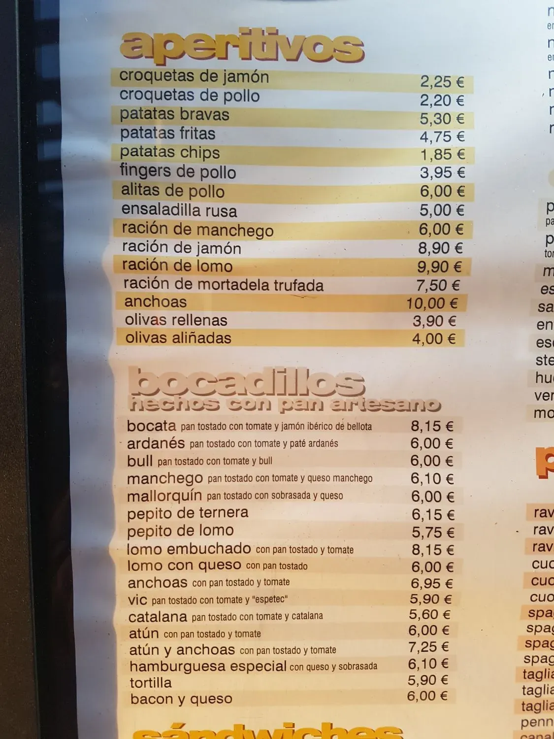 Menu 2