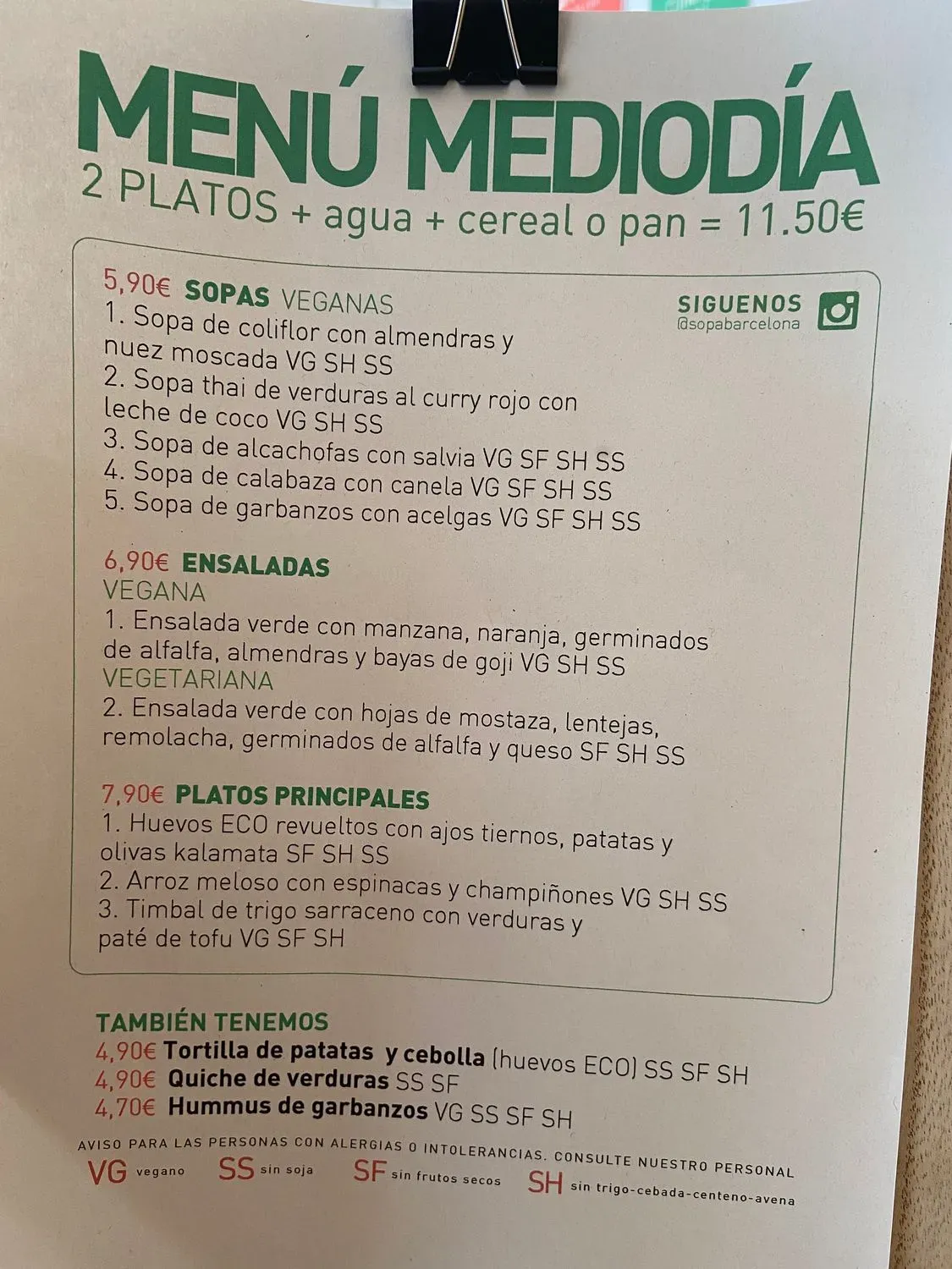 Menu 1