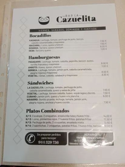 Menu 2