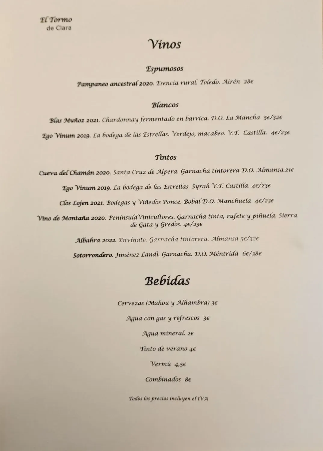 Menu 1