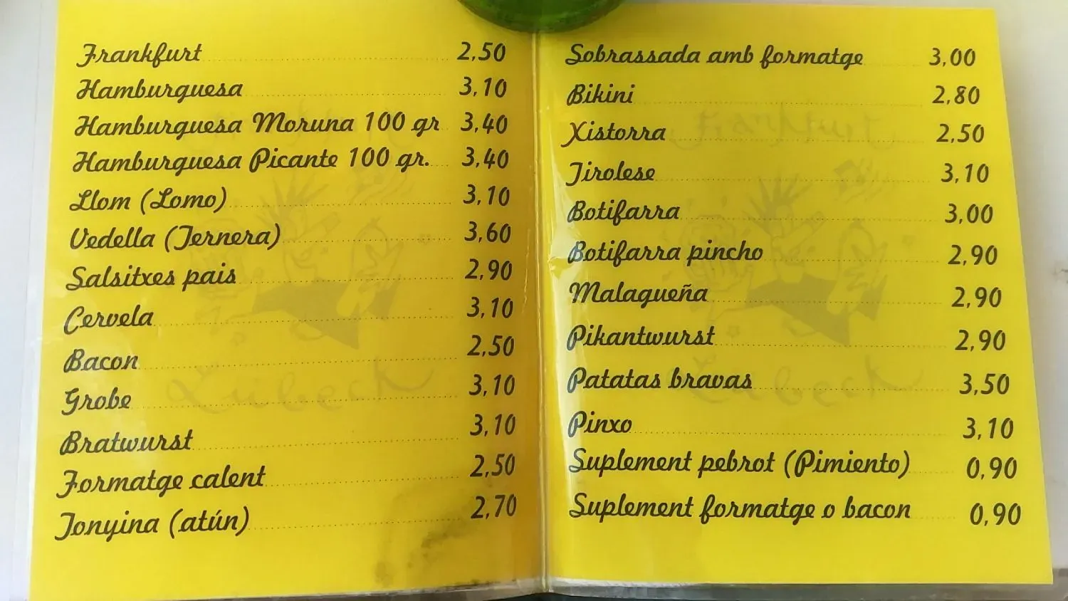 Menu 2