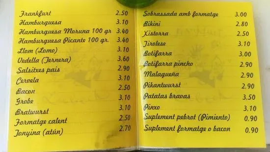 Menu 2