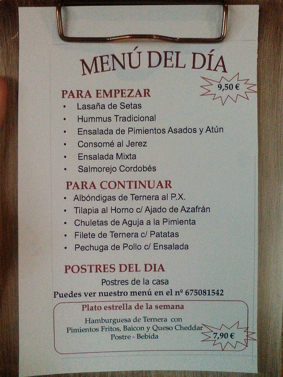 Menu 2