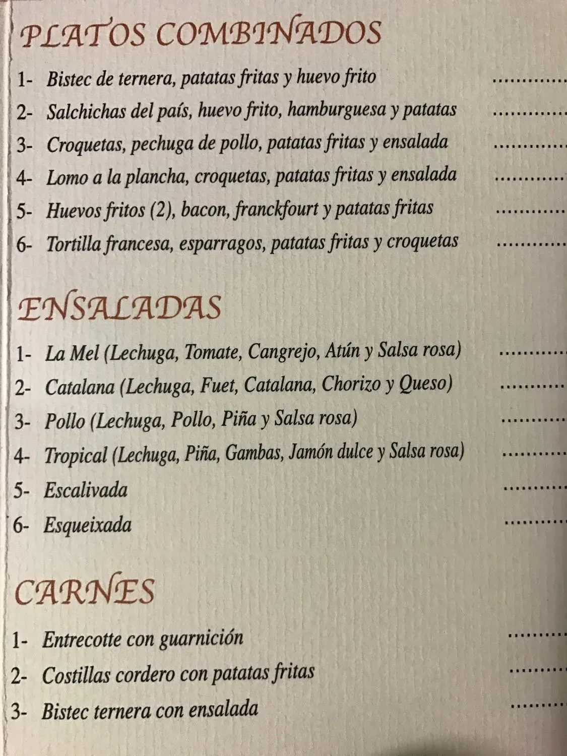 Menu 1