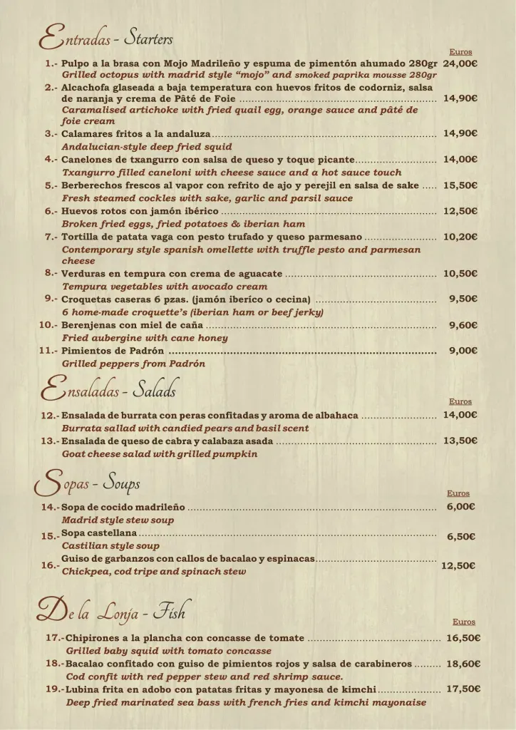 Menu 1