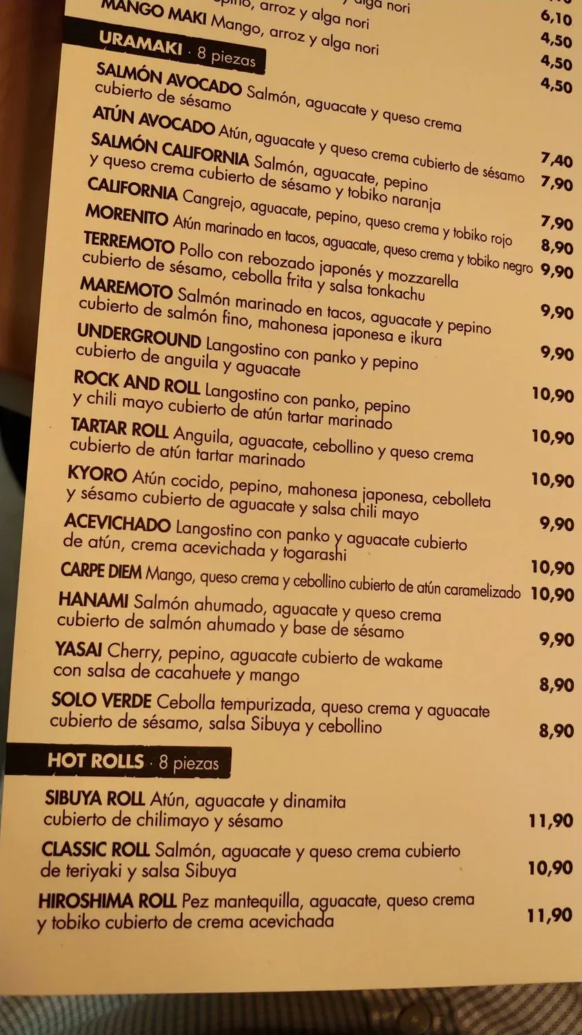 Menu 2