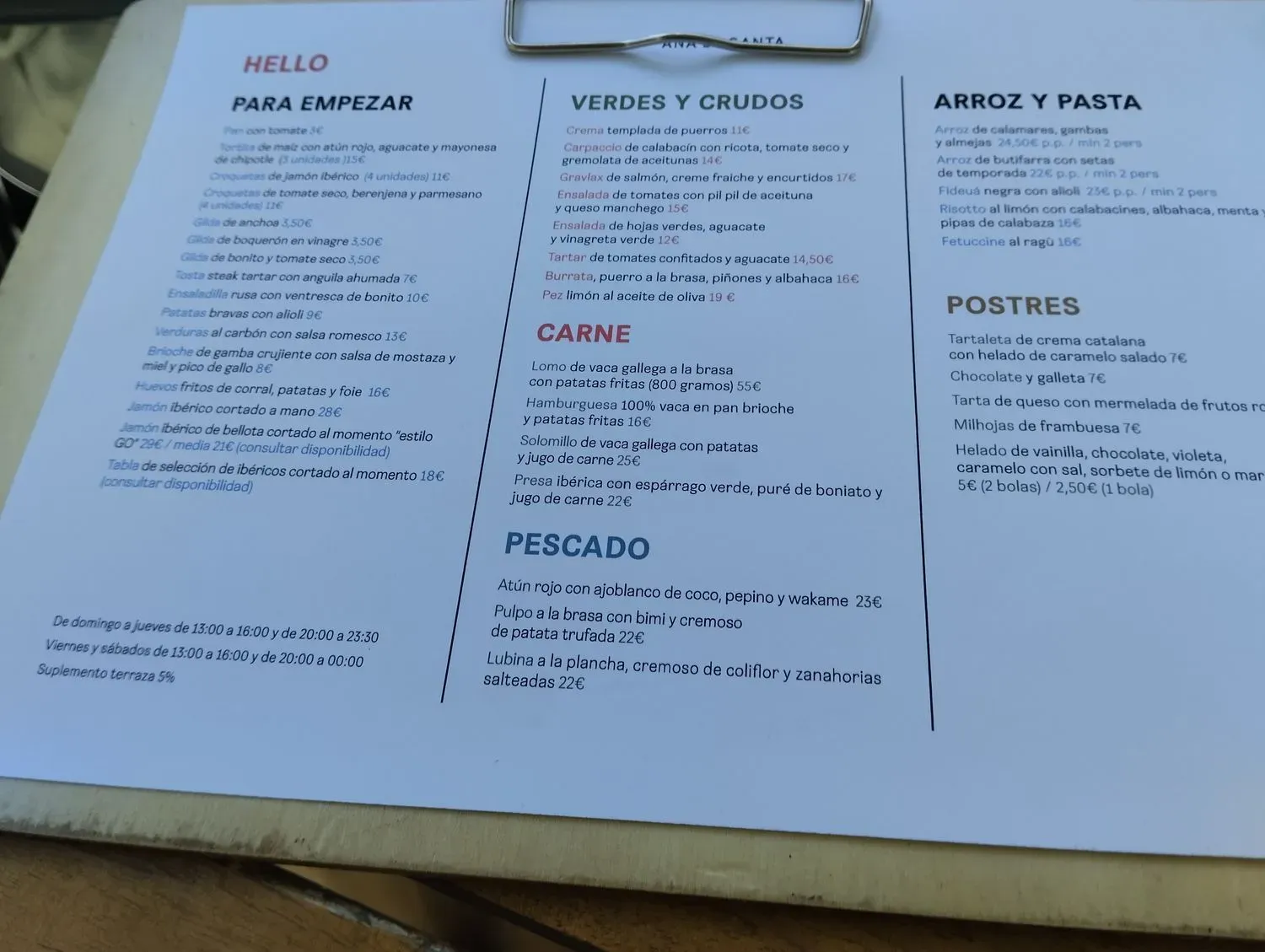 Menu 3