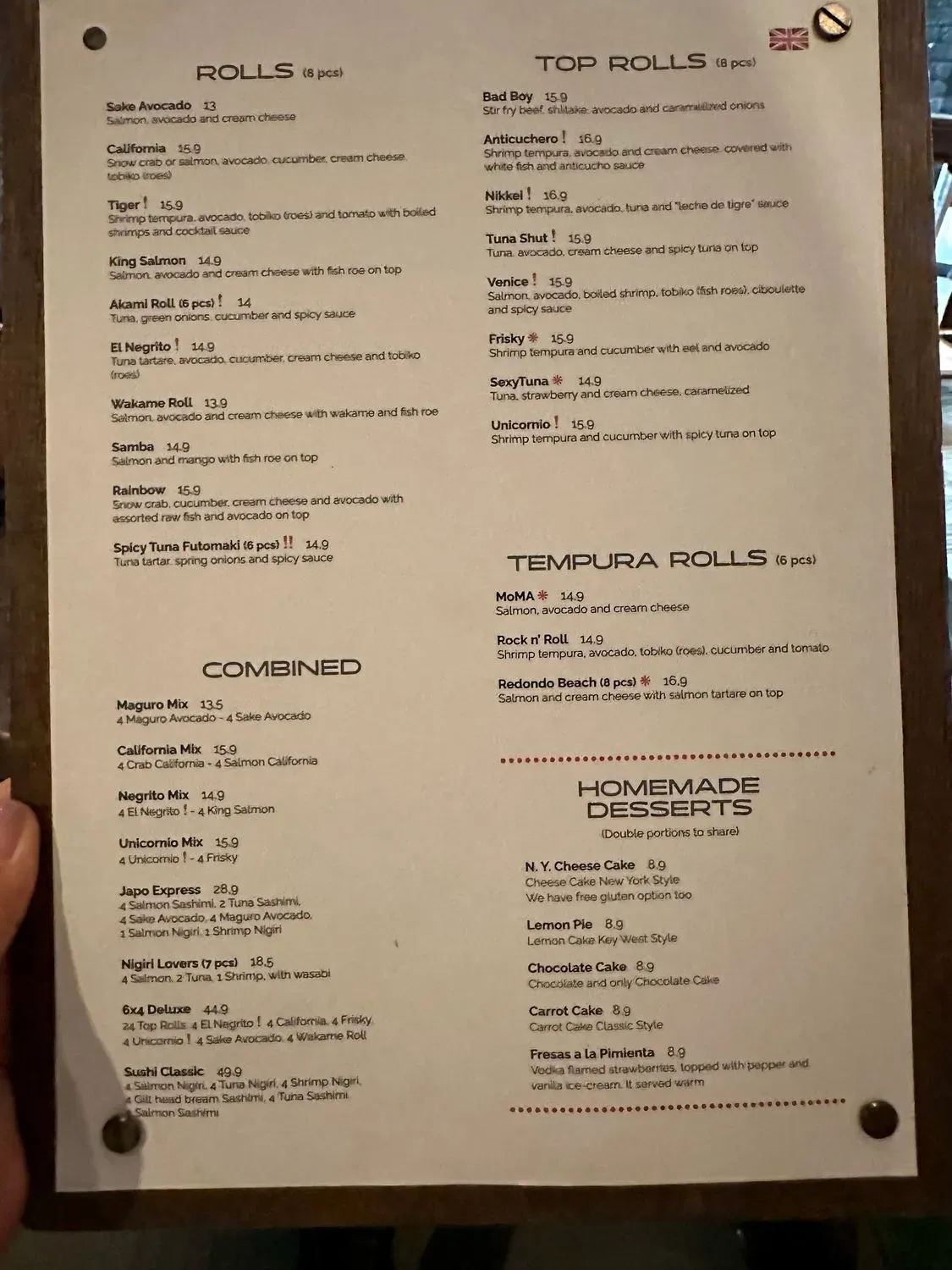 Menu 2