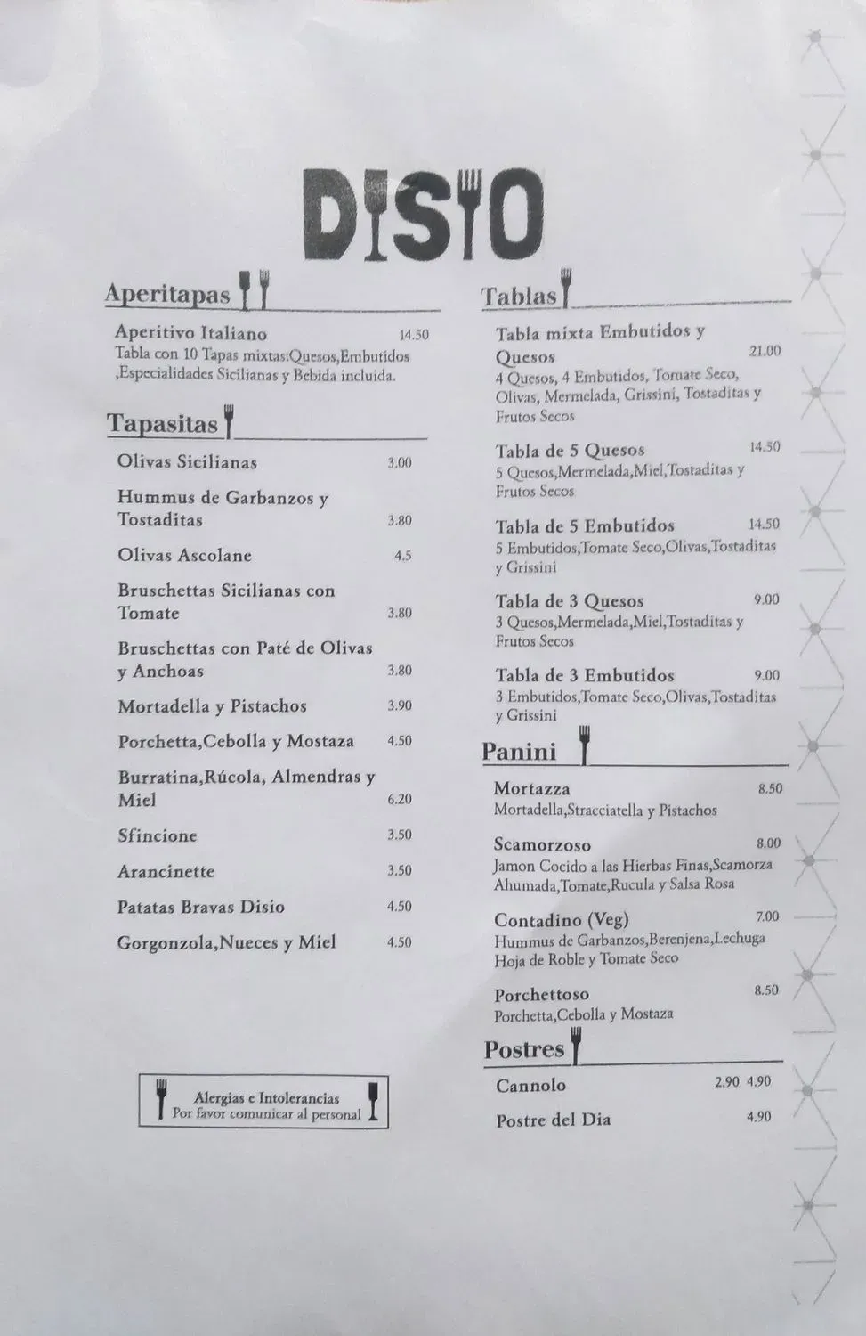 Menu 1