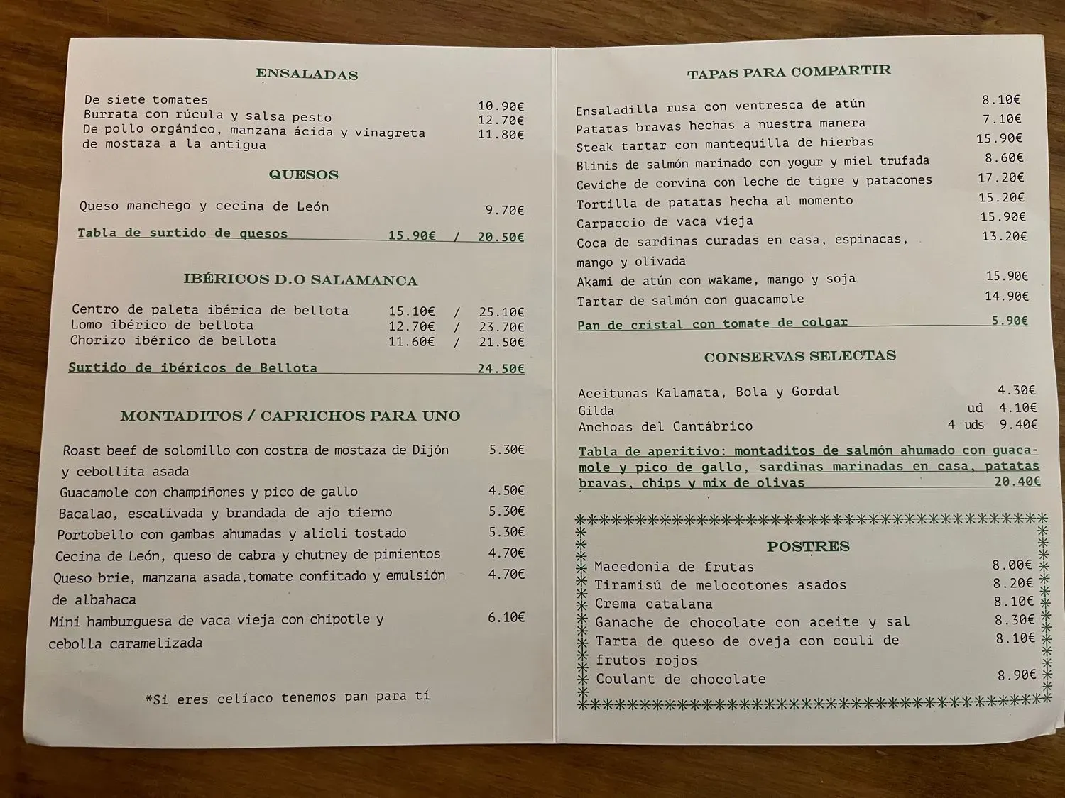 Menu 1