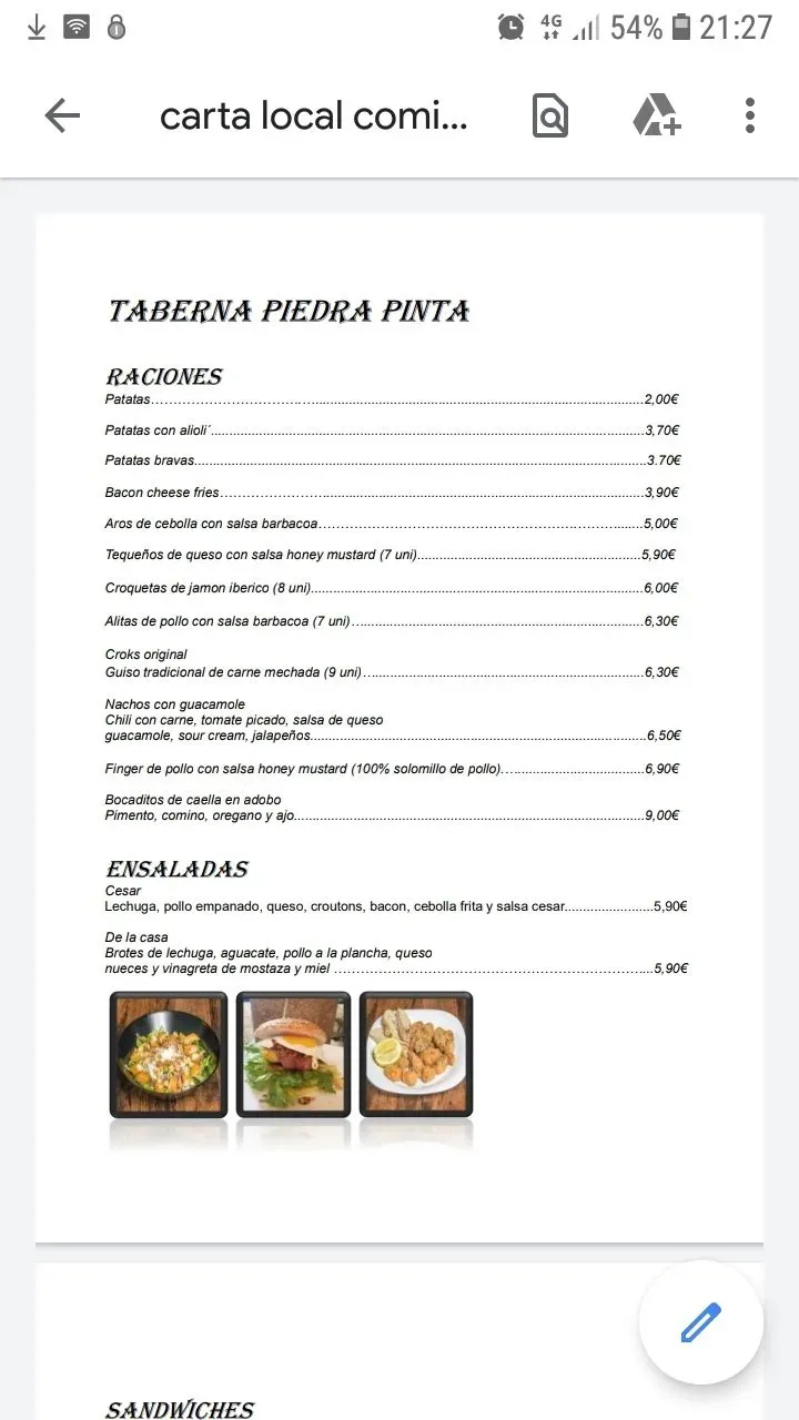 Menu 2