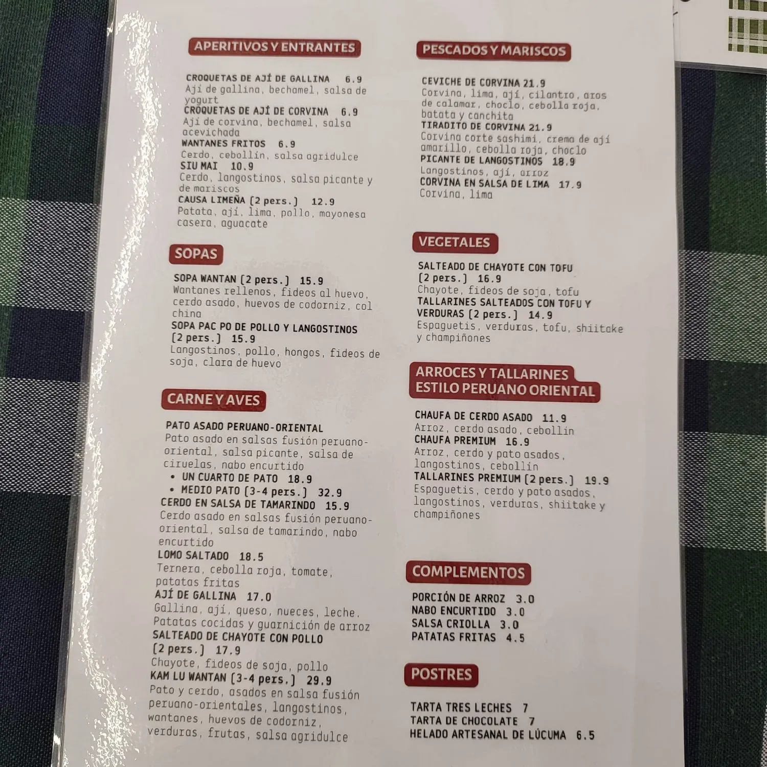 Menu 2