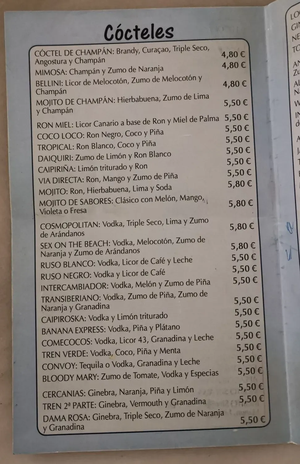 Menu 2