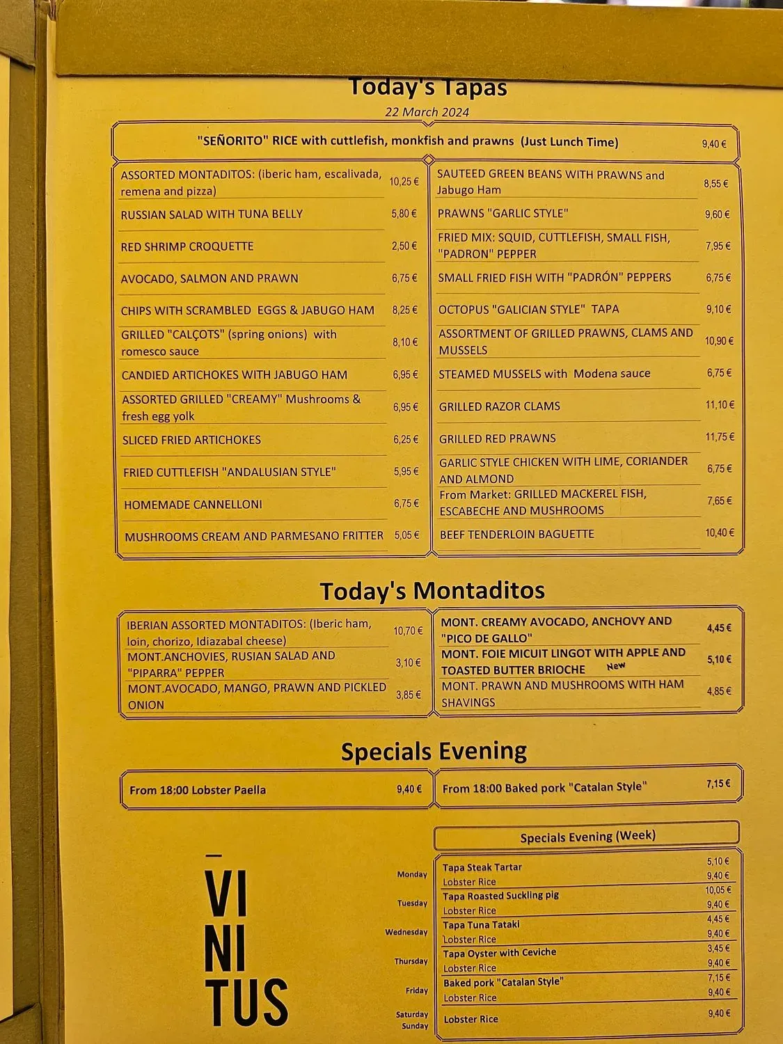 Menu 1