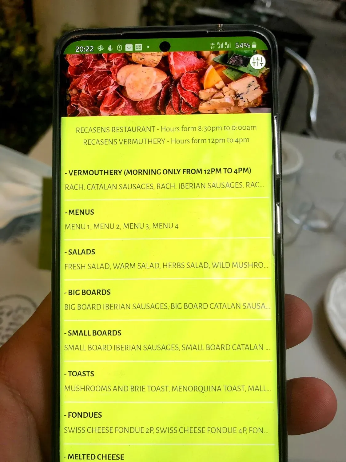 Menu 1