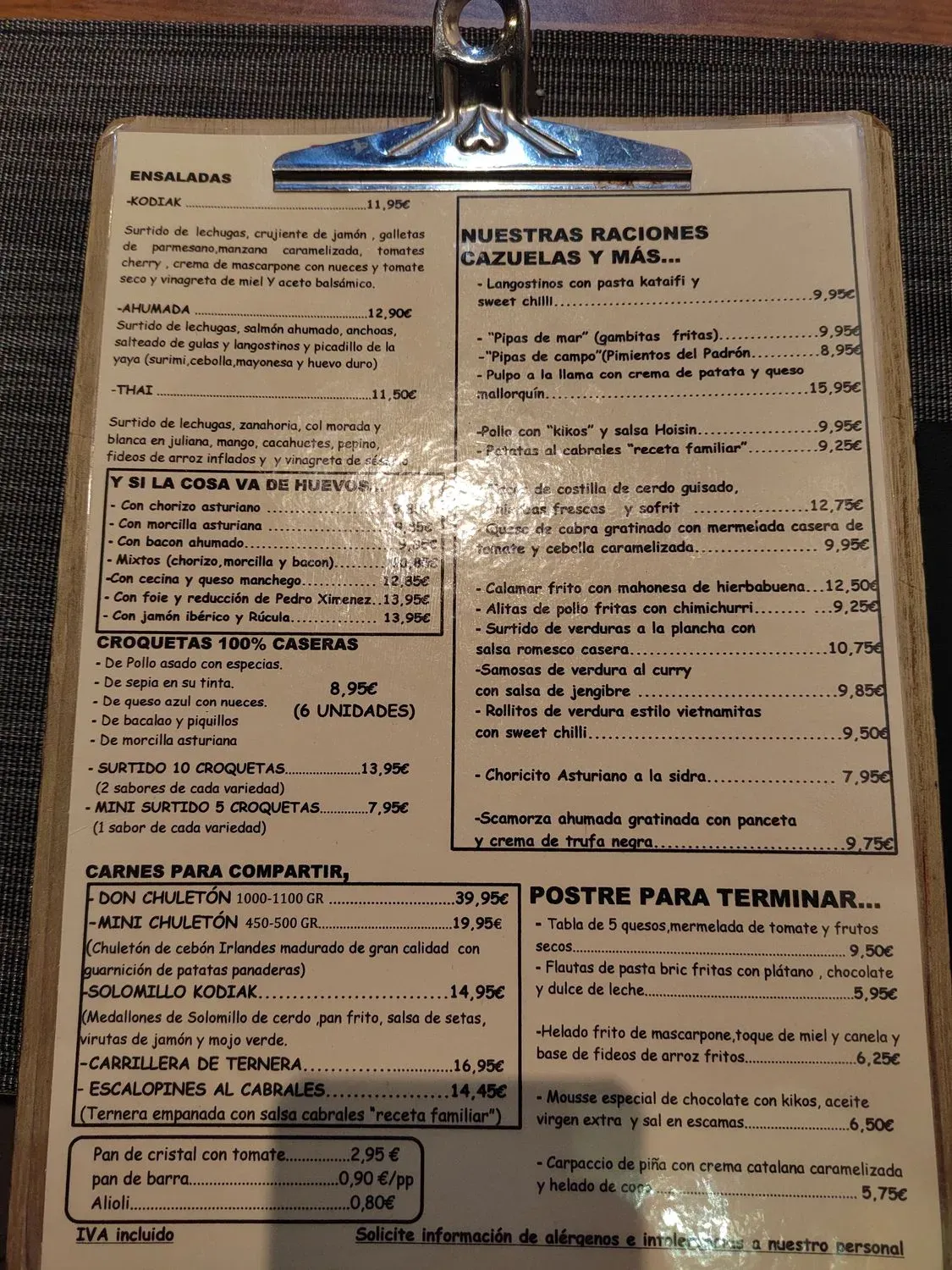 Menu 1