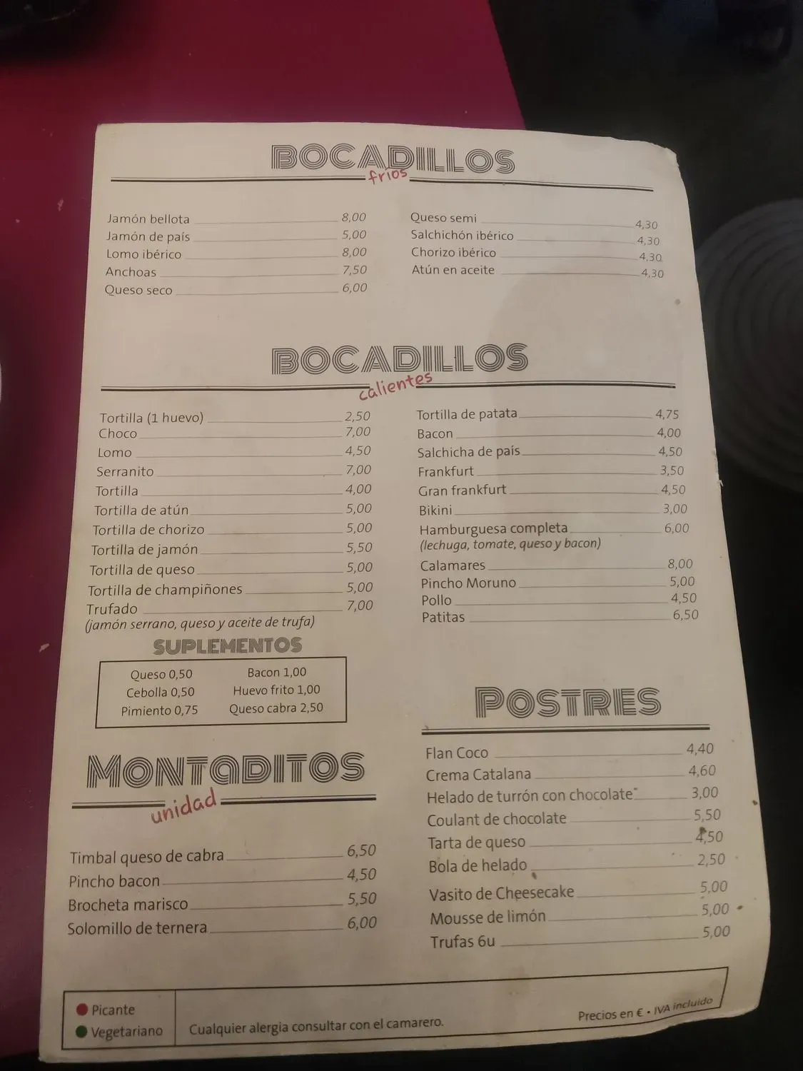 Menu 2