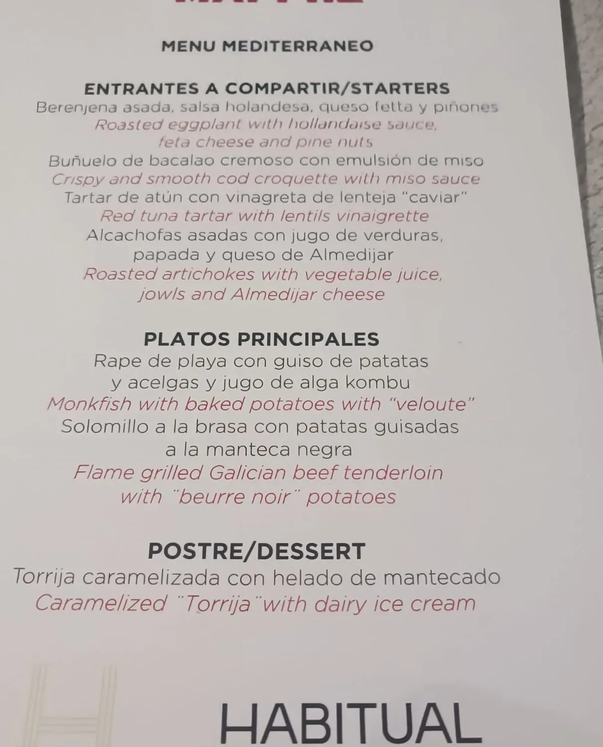 Menu 2