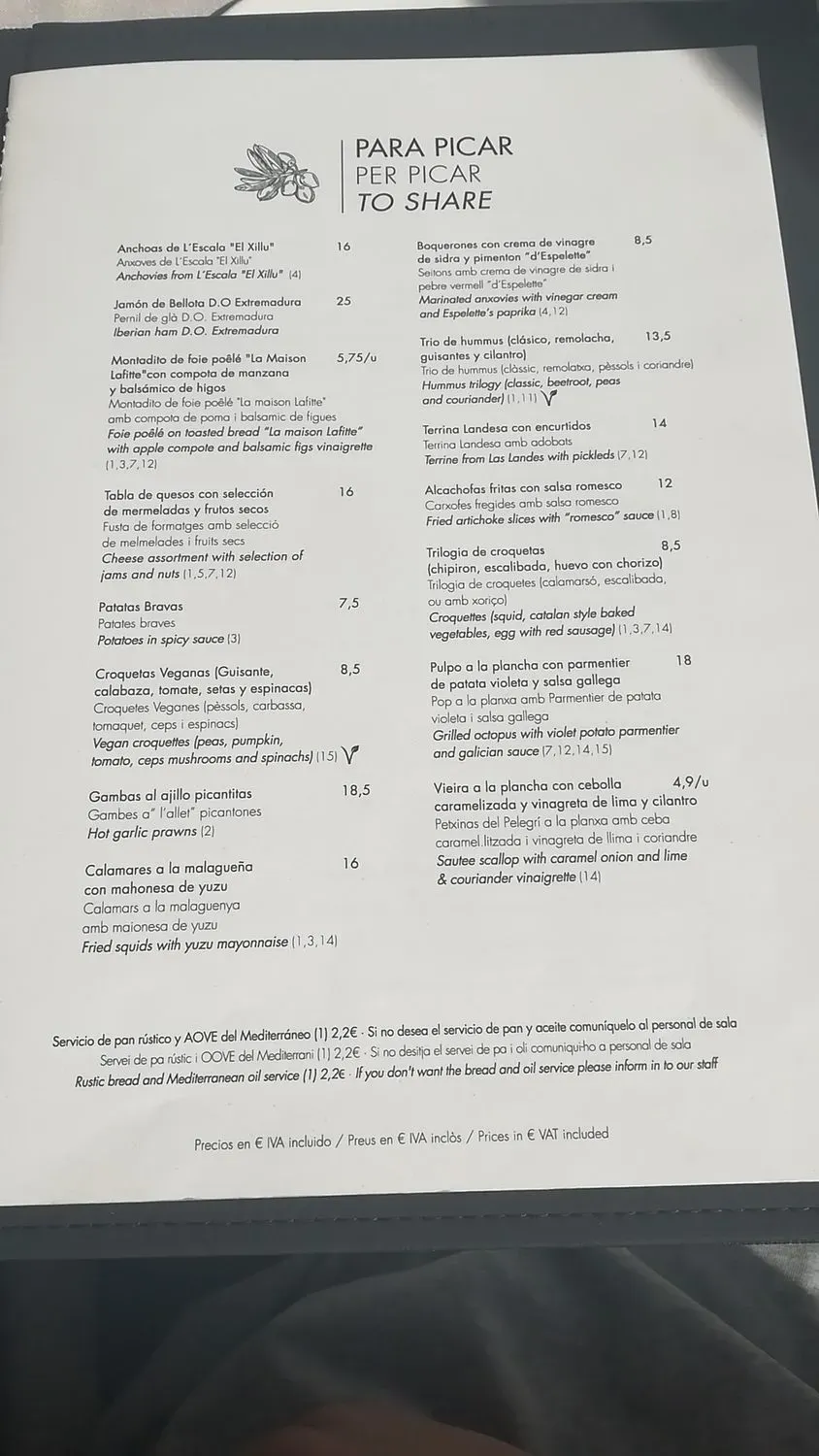 Menu 1