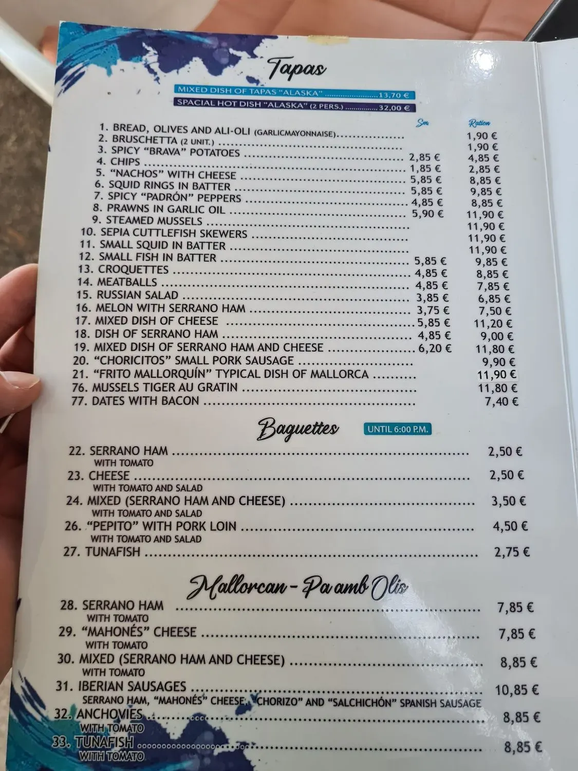 Menu 1