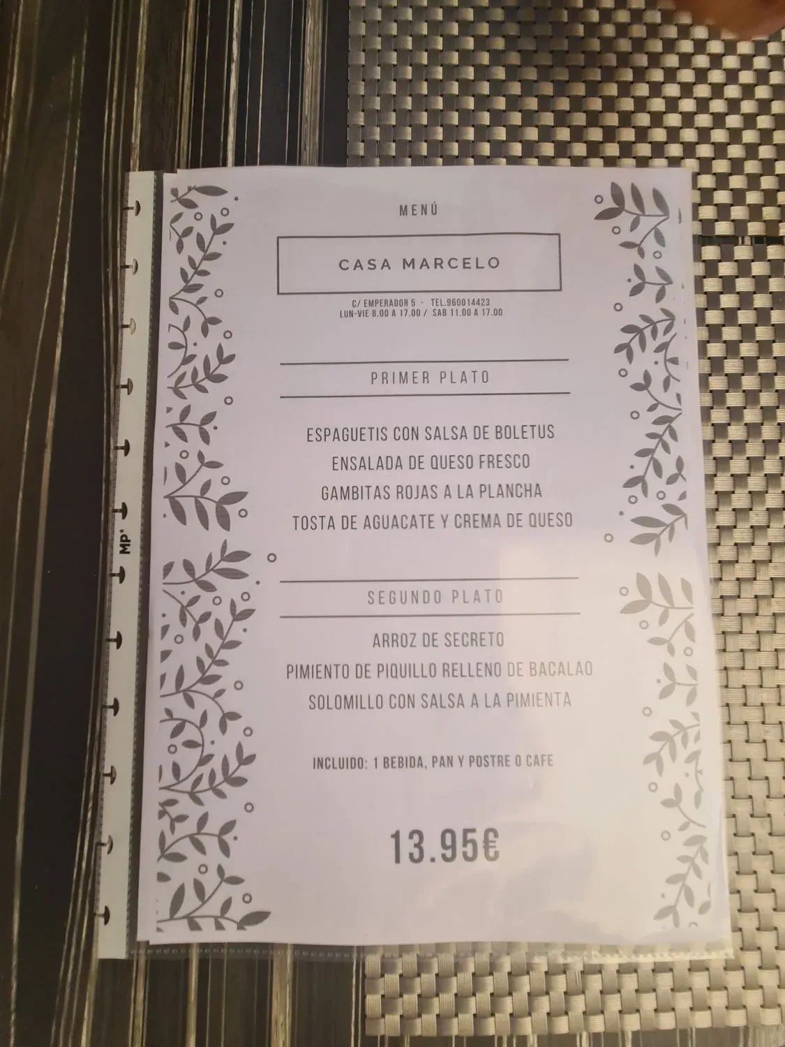 Menu 3