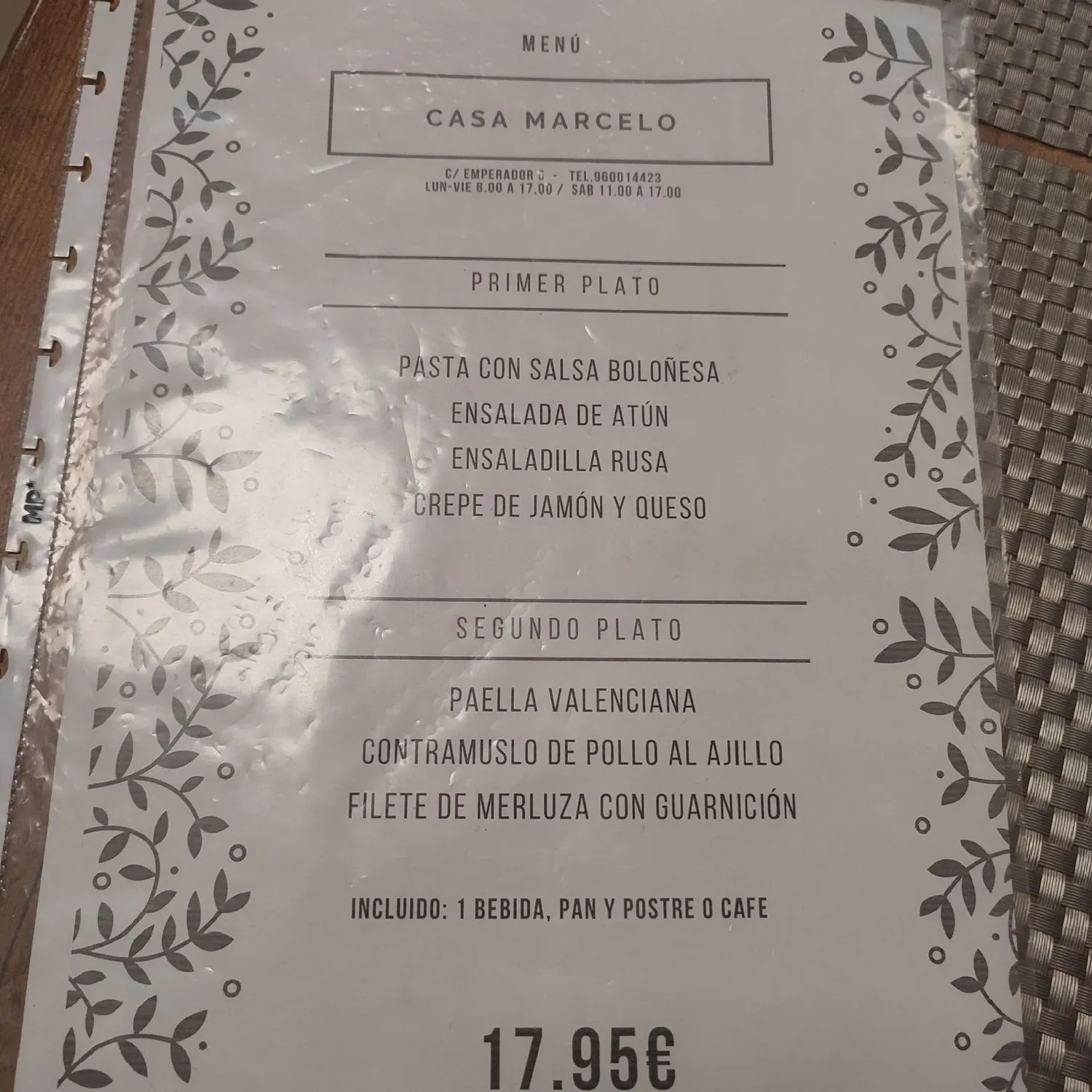 Menu 2