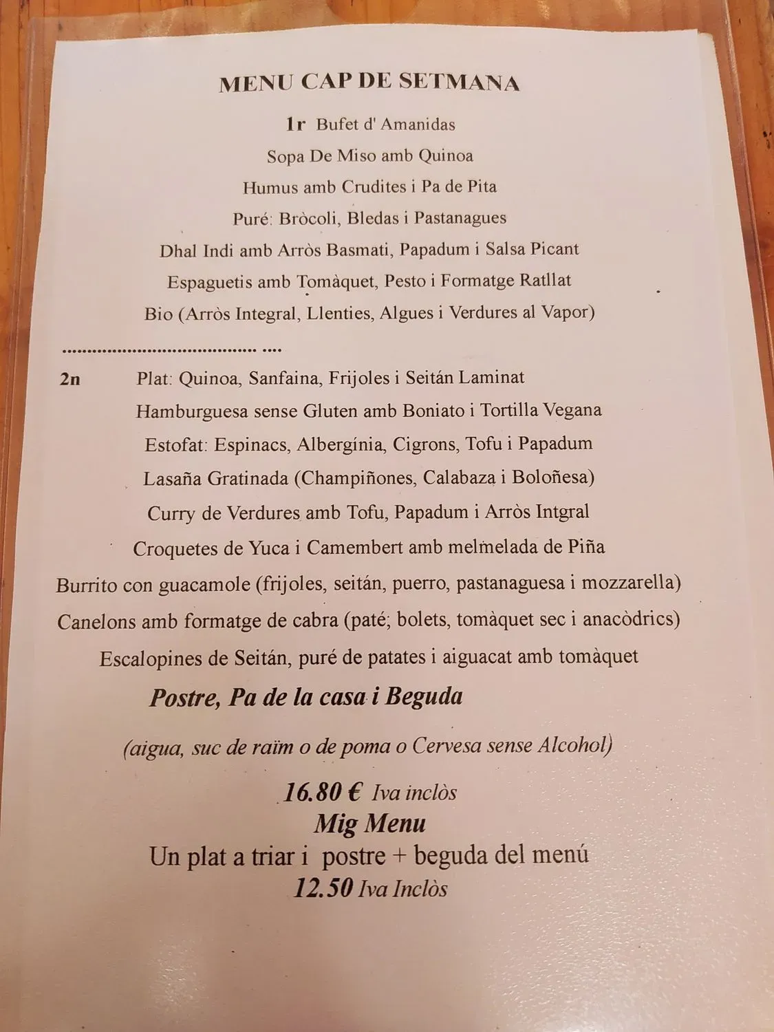 Menu 2