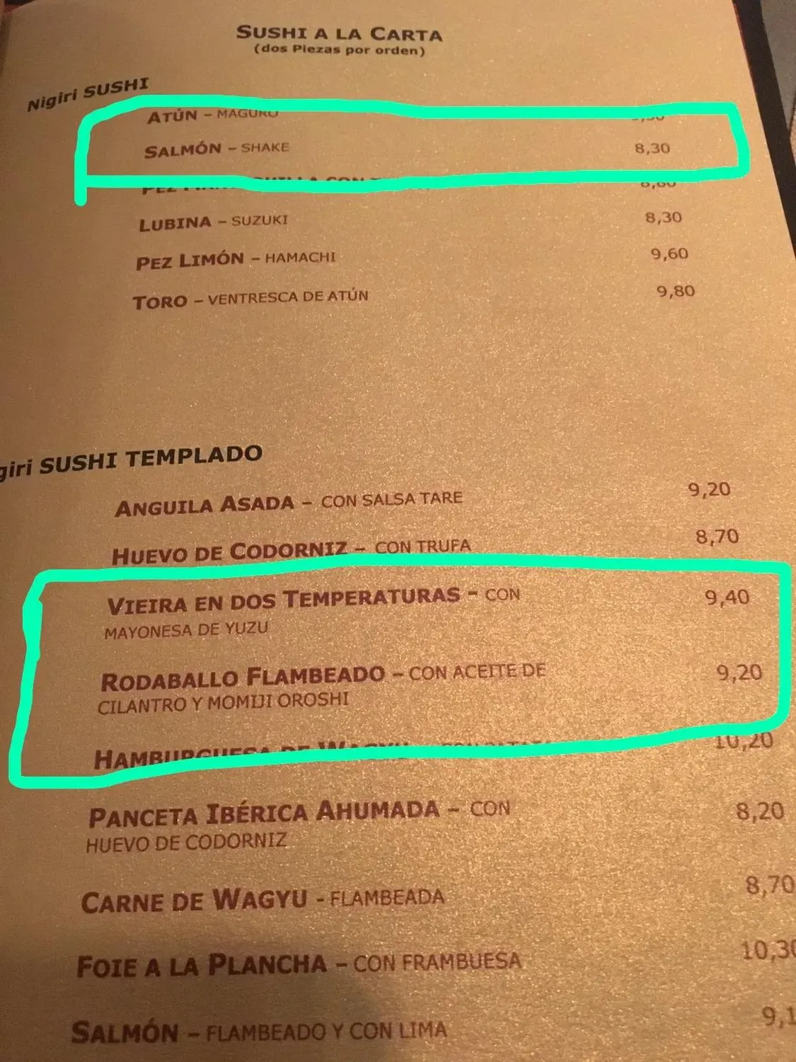 Menu 3