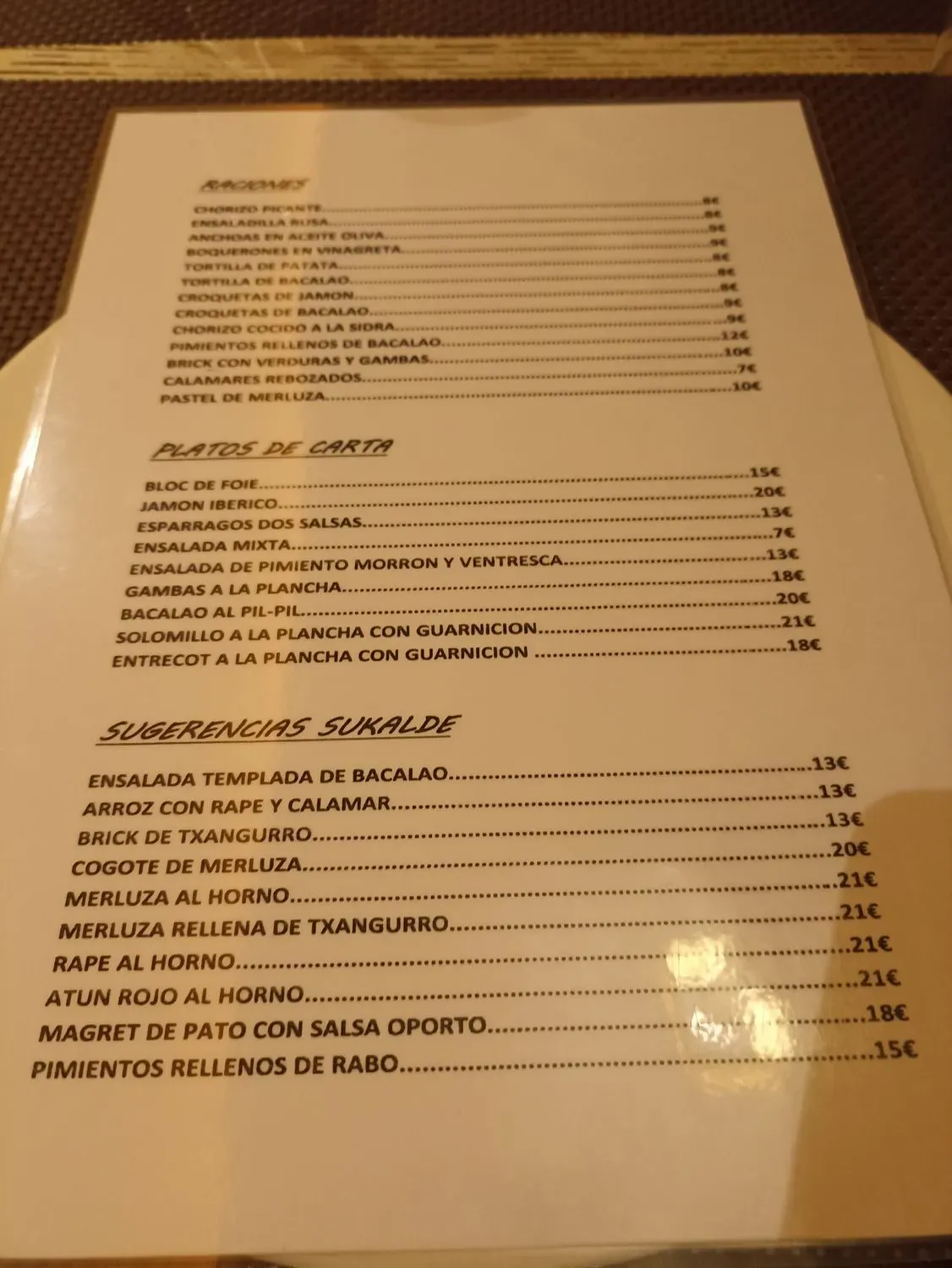 Menu 1