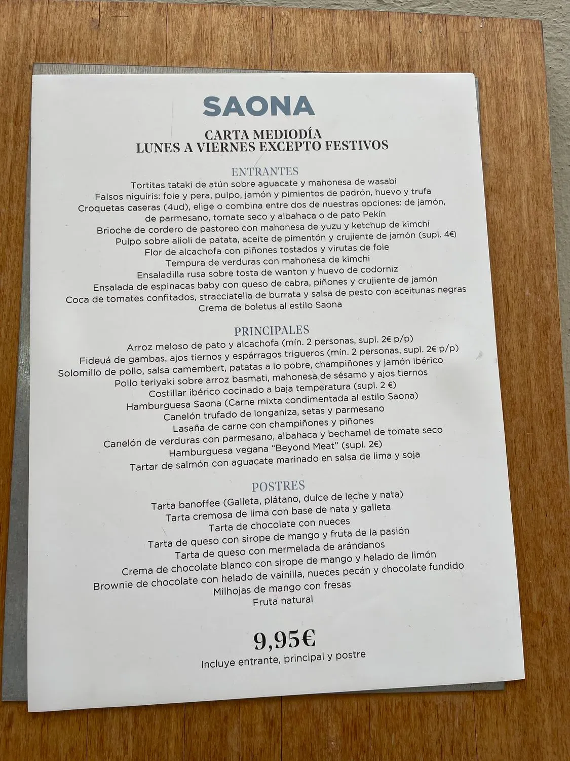 Menu 1