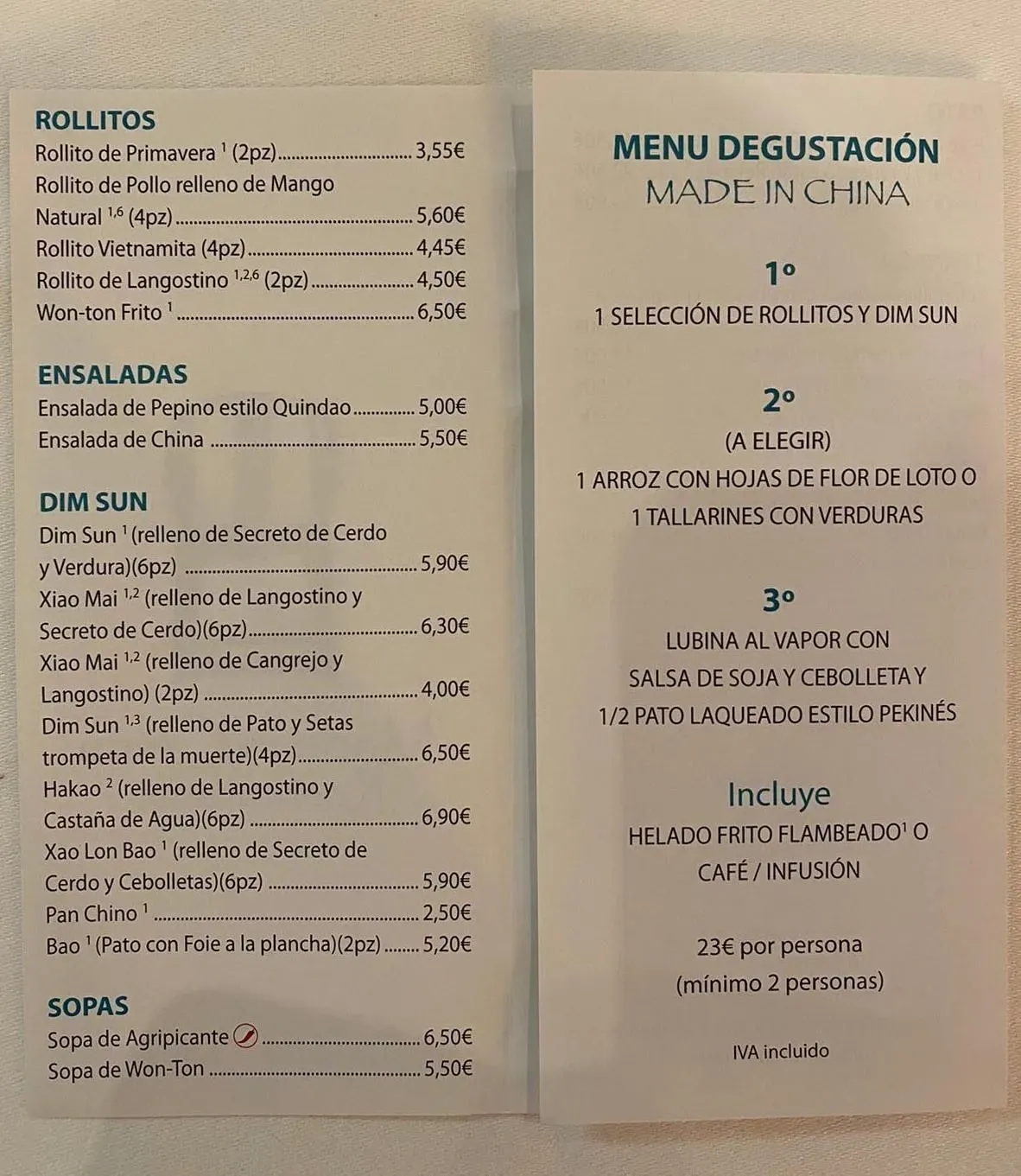 Menu 2