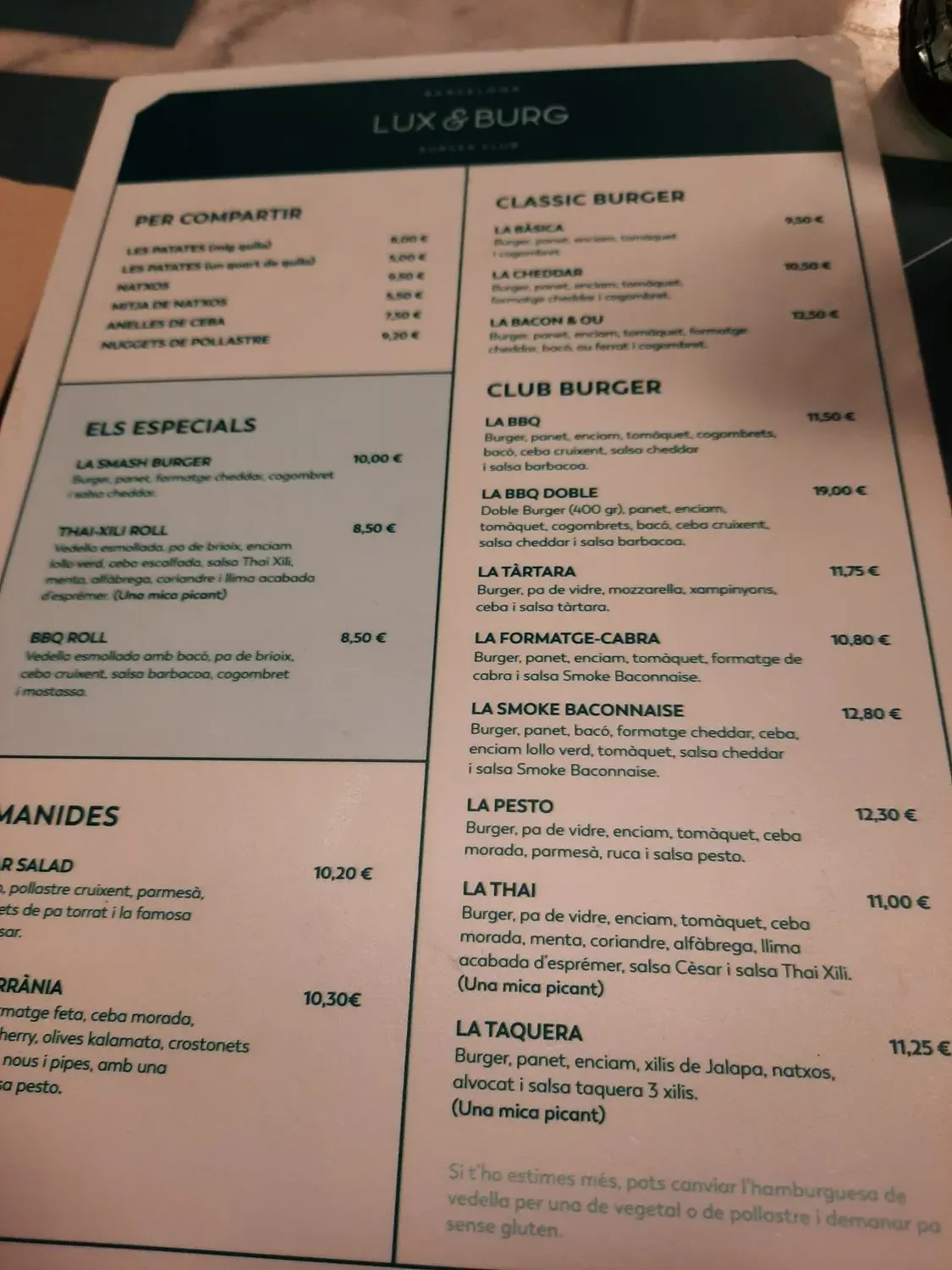 Menu 1