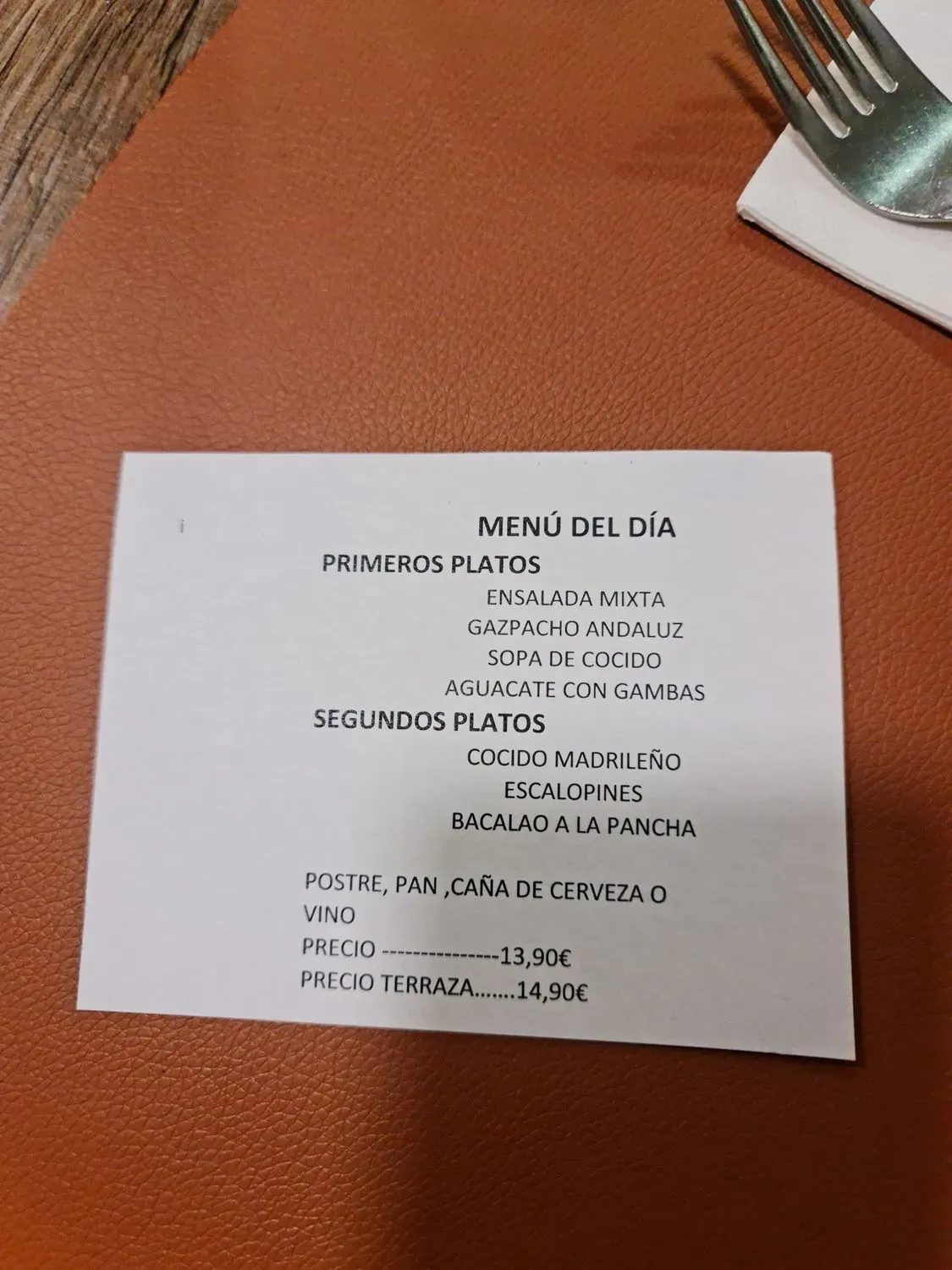 Menu 2