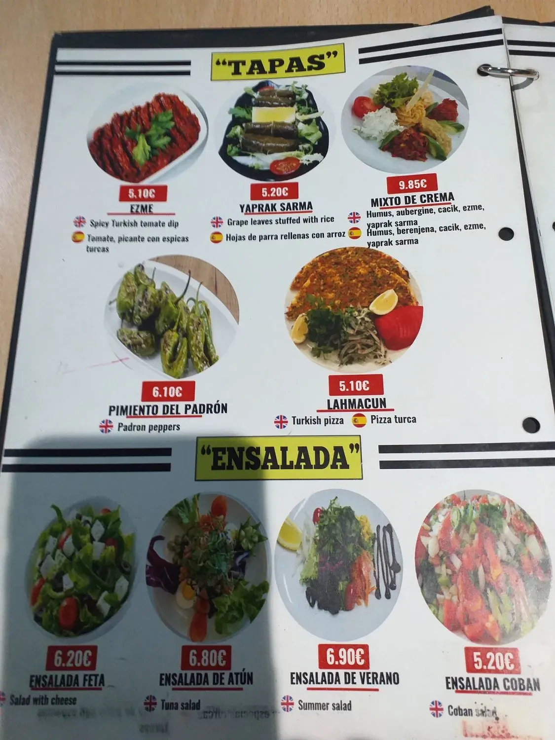 Menu 2