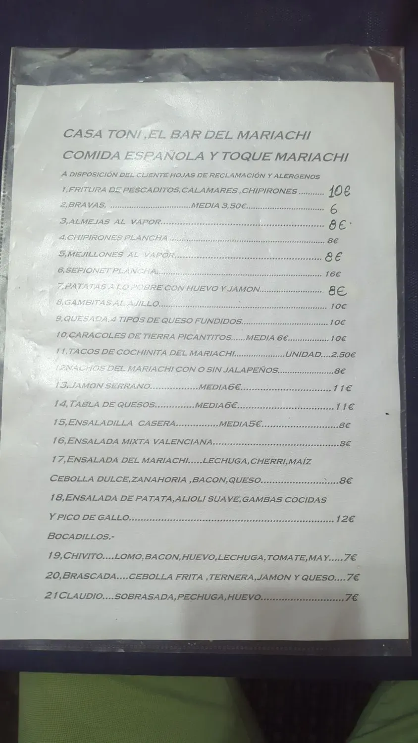 Menu 1