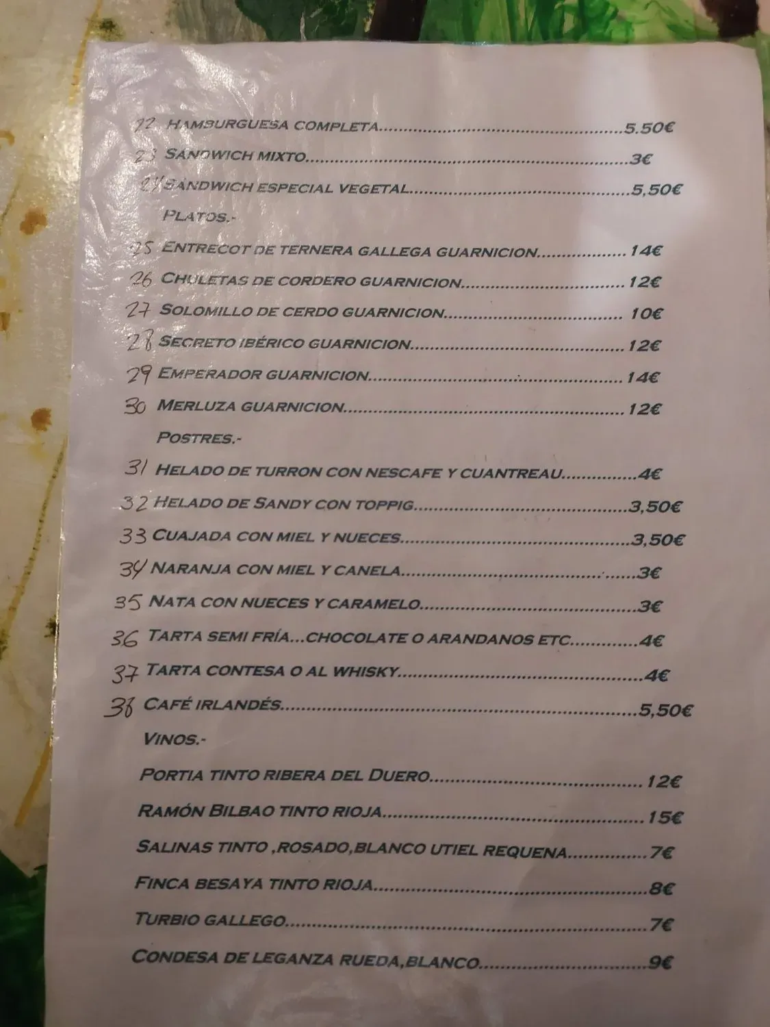 Menu 2