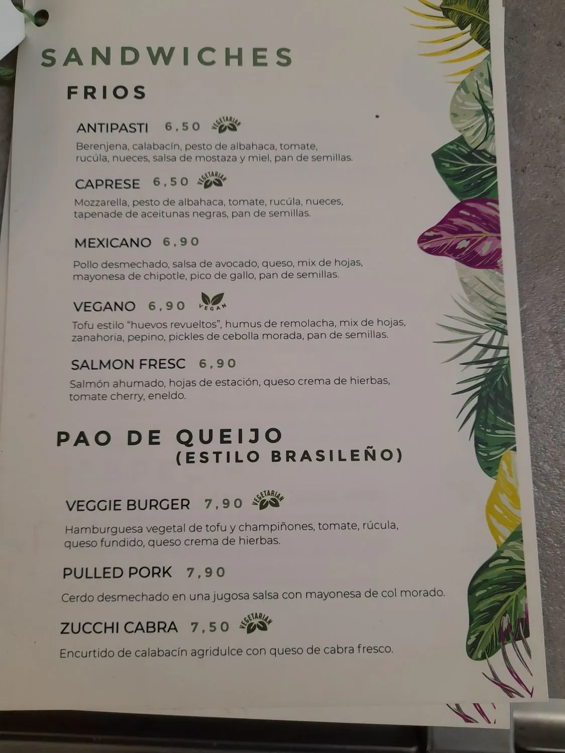 Menu 2