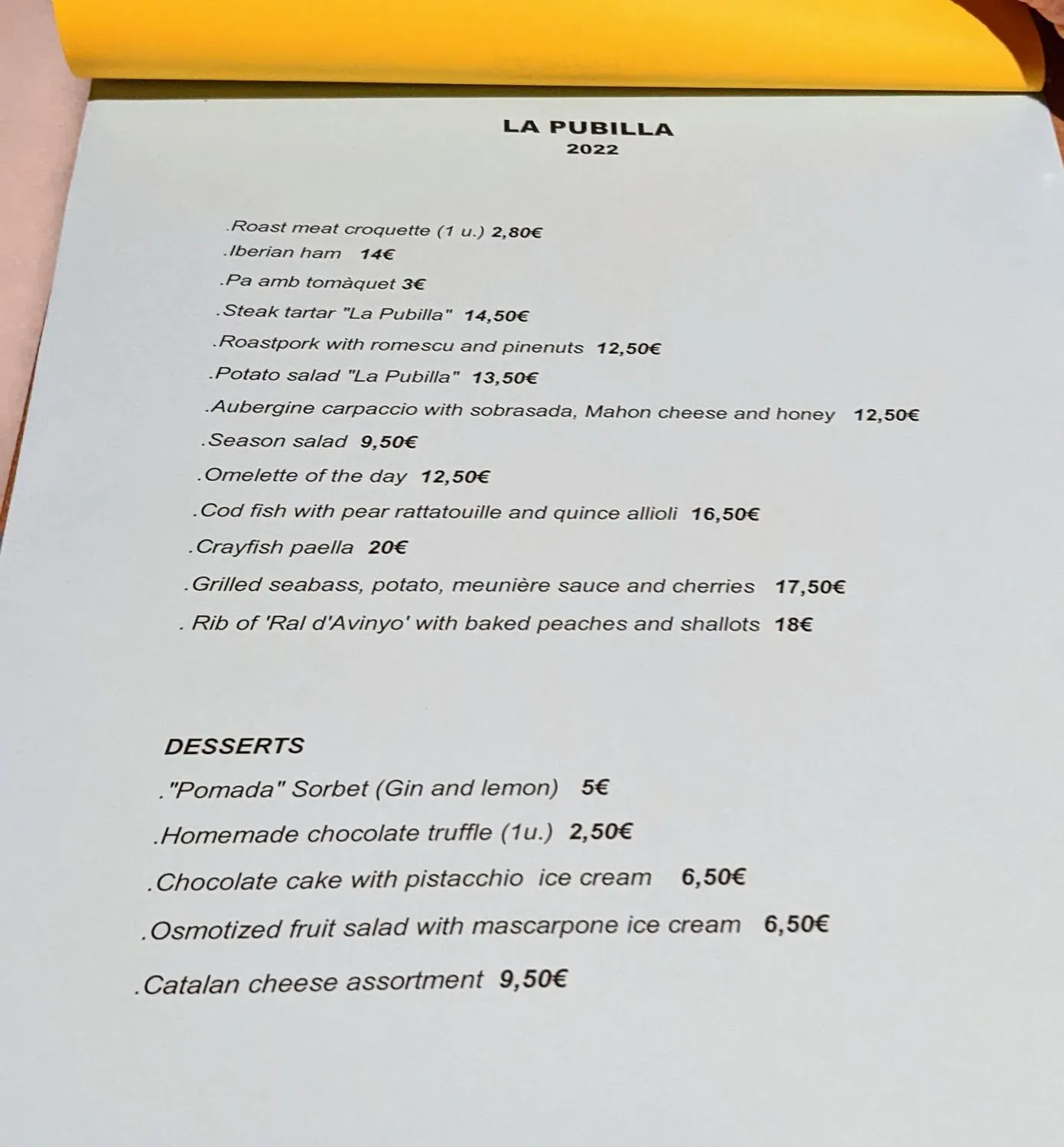 Menu 2