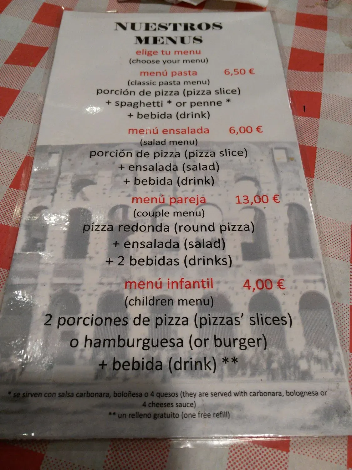 Menu 3