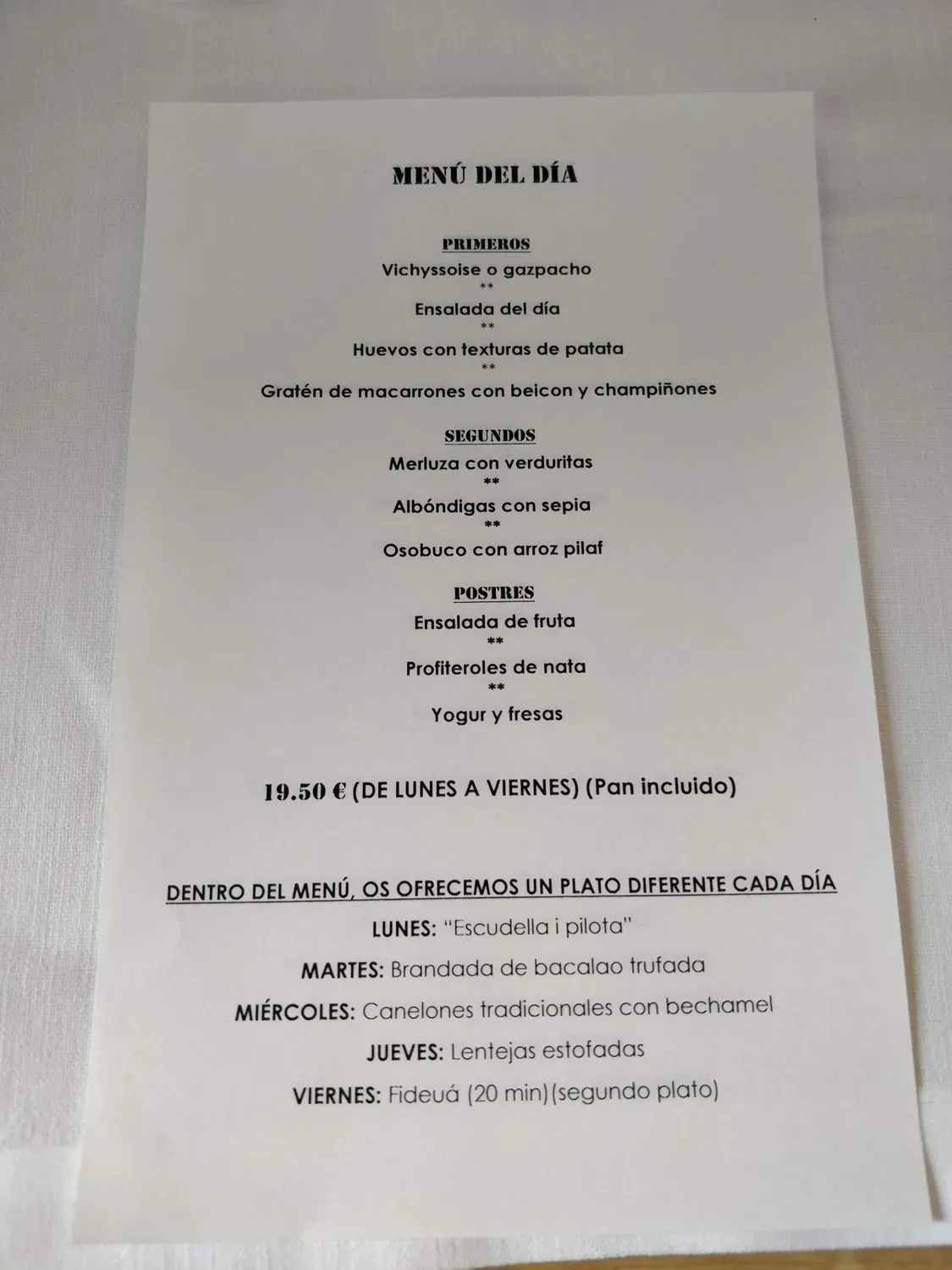 Menu 1