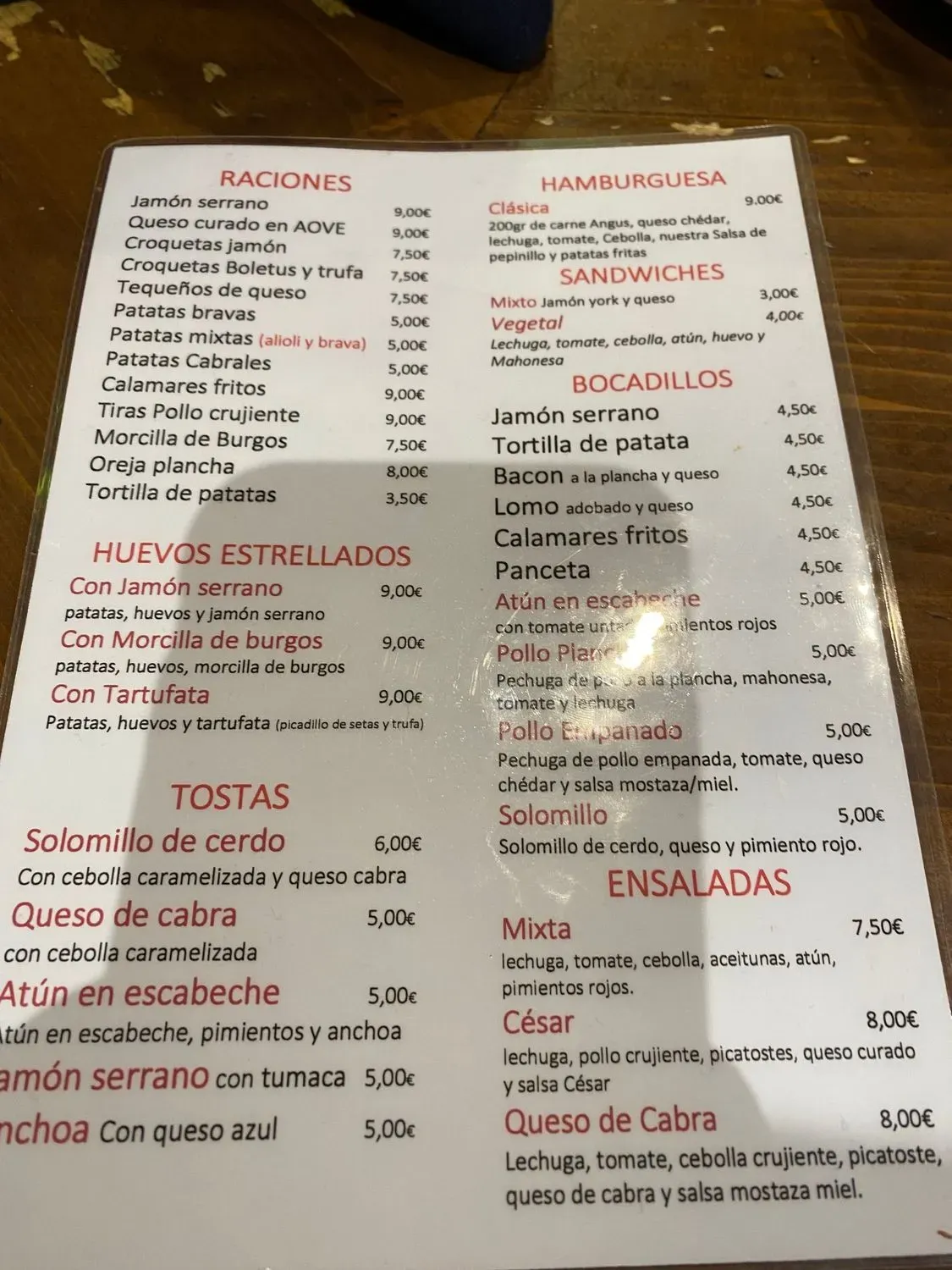 Menu 1