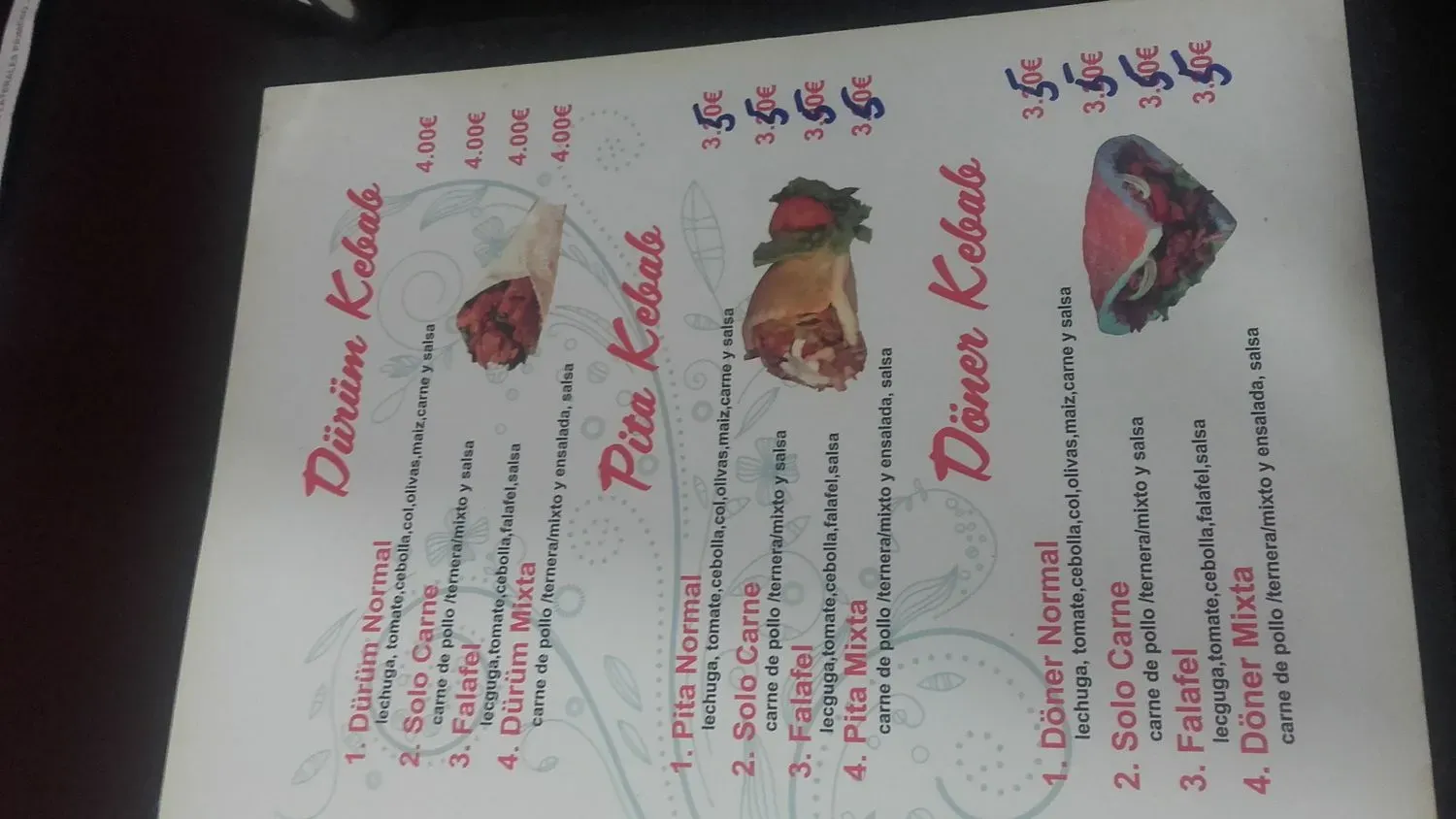 Menu 3