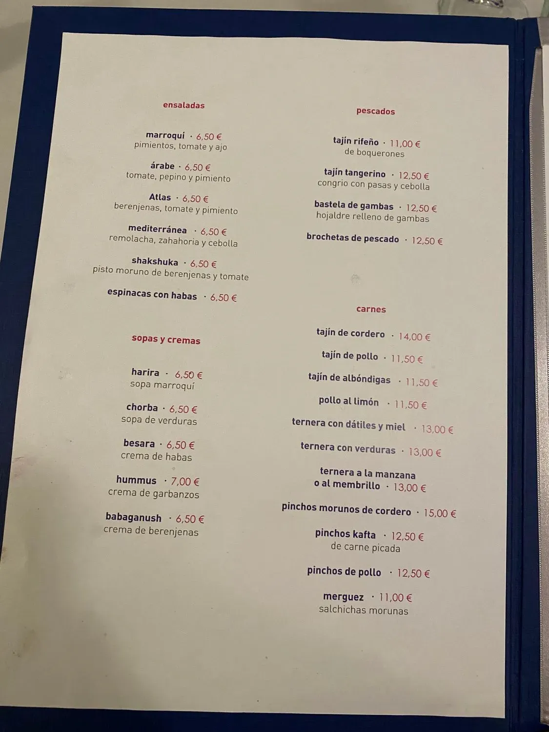 Menu 1