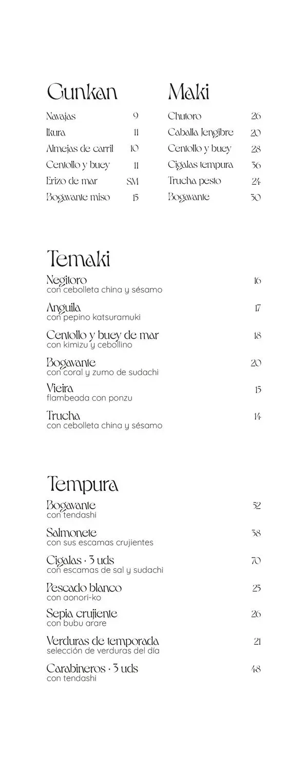 Menu 2