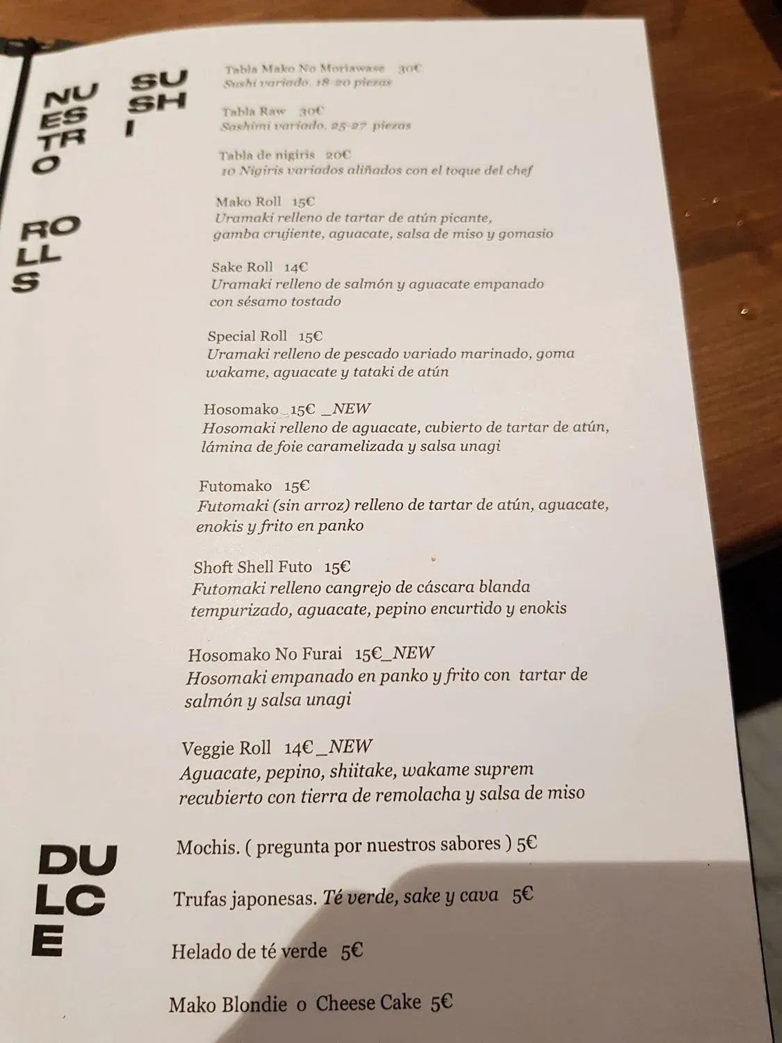 Menu 2